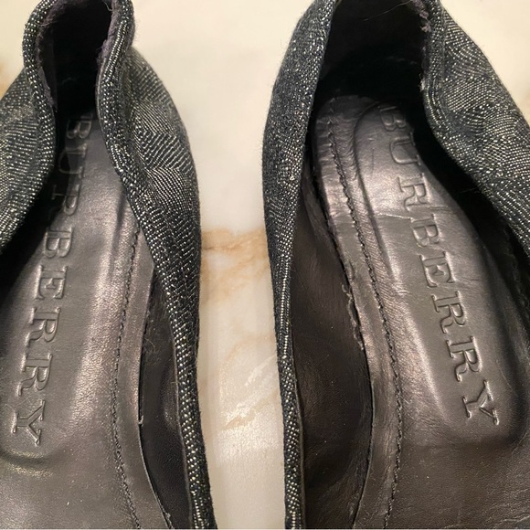 Burberry Peep-Toe Navy Canvas / Jean Ballet
Flats Shoes EU 39 - Picture 3 of 11